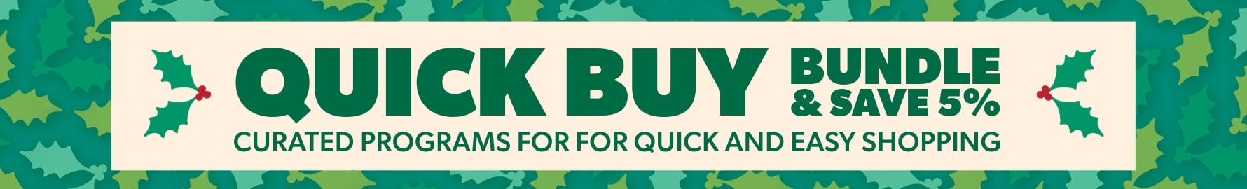 Navigate to quick by bundle and save programs